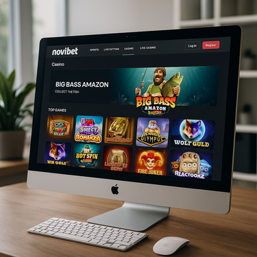 NoviBet Casino Desktop Design - Latvian Interface
